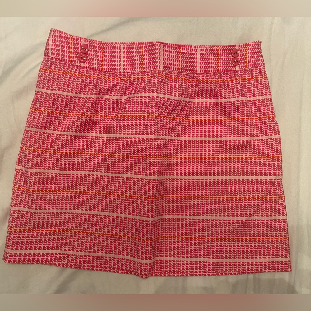 Vineyard Vine Pink Whale Print Skirt